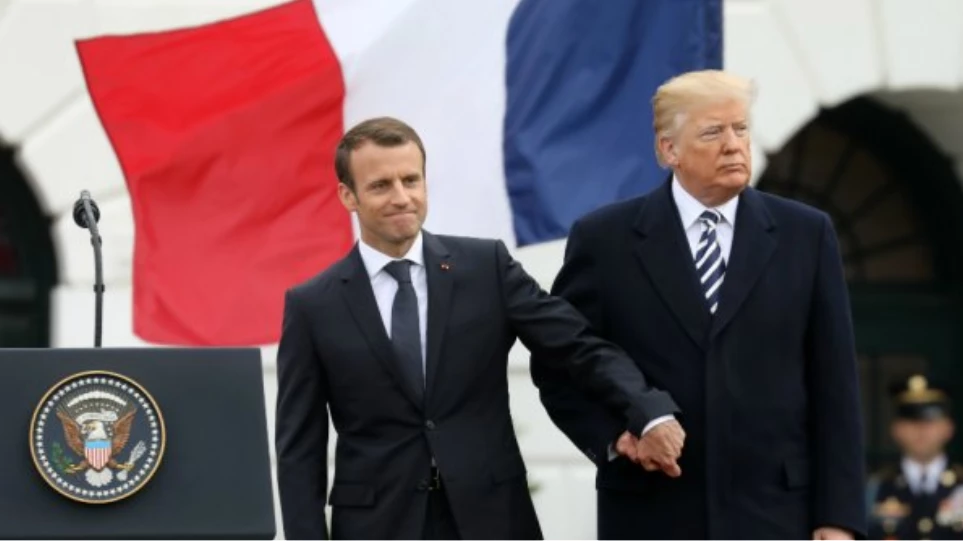 Τηλεφωνική συνομιλία Τραμπ-Μακρόν για τη Συρία